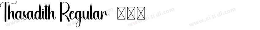 Thasadith Regular字体转换